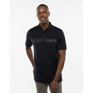 Travis Mathew Mens Thunder Roll Polo Black NWT